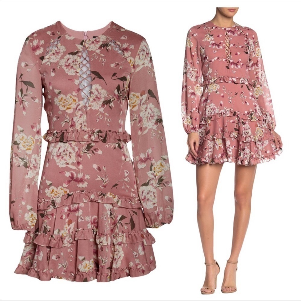 Bardot Hazel Floral Mini Dress Womens 10 Fairy Romantic Coquette Dainty Cottage